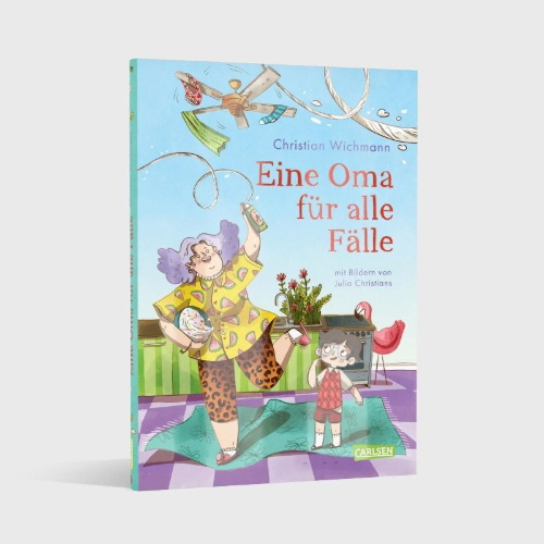 Buchcover und Innenansicht für das Buch: Eine Oma für alle Fälle