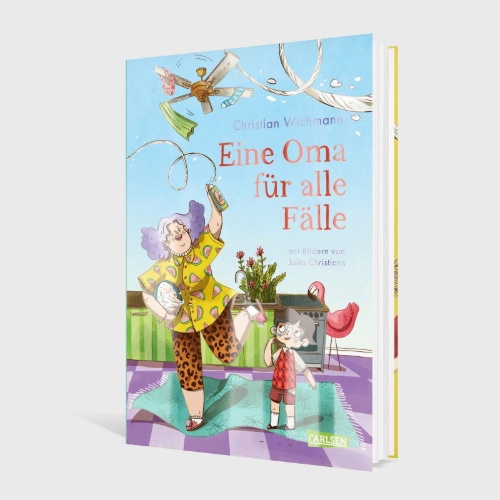 Buchcover und Innenansicht für das Buch: Eine Oma für alle Fälle