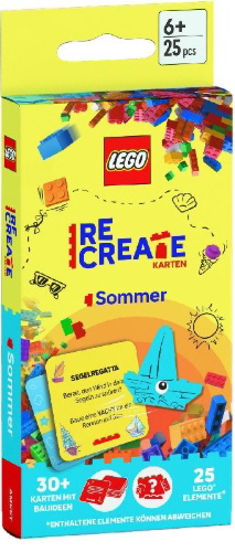 Buchcover und Innenansicht für das Buch: LEGO® ReCreate Karten - Sommer